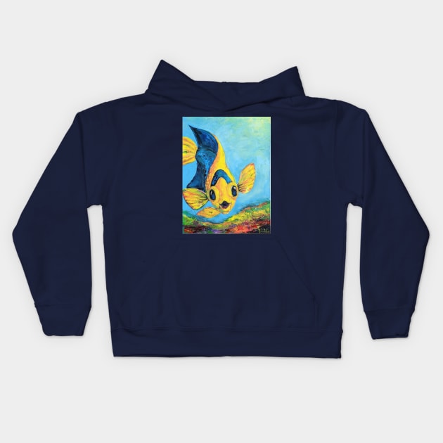 A Fish Called Sandra Kids Hoodie by PriscillaDodrill